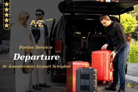 Porter Service - Departure At Amesterdam Airport Schiphol